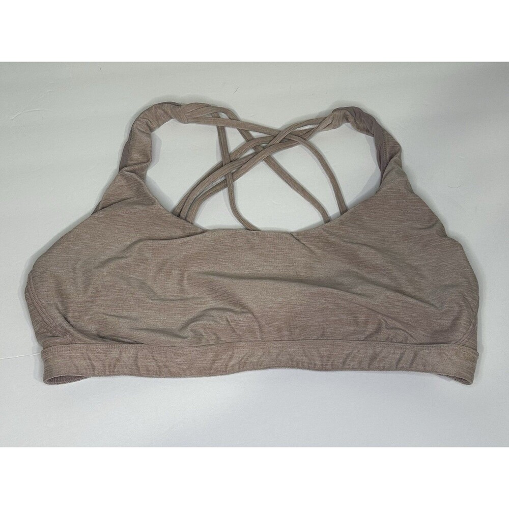 Victoria's Secret Sport Bra Minimum support Strappy Back Size L Pink Cute Sporty